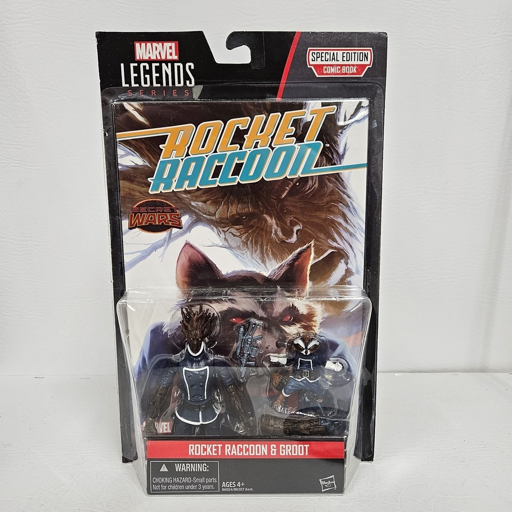 Marvel Legends Special Edition Comic Book Rocket Raccoon with Figures
